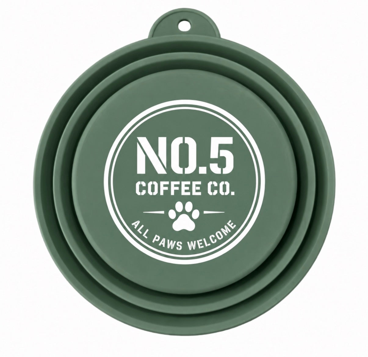 NO.5 Coffee Co. Collapsible Dog Travel Bowl